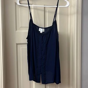 Navy blue tank top, size M